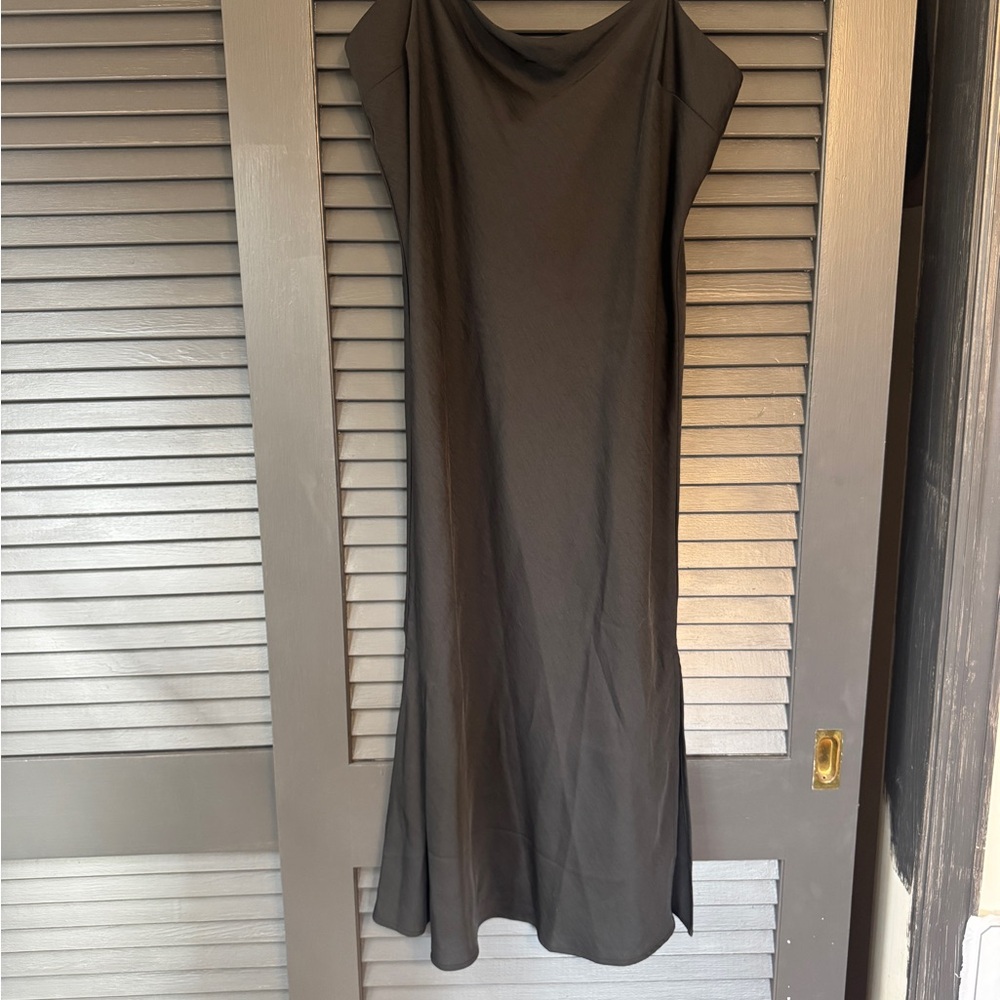 a new day Black Midi Slip Dress